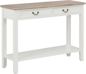 vidaXL Τραπέζι Κονσόλα Λευκό 110 x 35 x 80 εκ. Ξύλινο