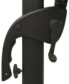 vidaXL Ομπρέλα Κήπου 4 Επιπέδων Μαύρη 3x3 μ. με Ιστό Αλουμινίου