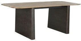 Τραπεζαρία Home ESPRIT Φυσικό Σκούρο καφέ Έλατο 200 x 90 x 75 cm