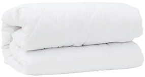 vidaXL Σετ Κουβέρτας με μαξιλάρι 3 pcs Λευκό 200 x 220 cm Μικροΐνες