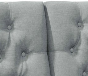 vidaXL Ταπετσαρισμένο κεφαλάρι Ανοιχτό γκρι 200 cm