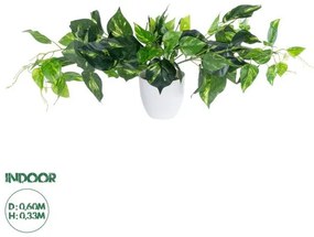 Artificial Garden POTHOS PINEAPPLE 20885 Τεχνητό Διακοσμητικό Φυτό Πόθος Ανανά Φ60 x Υ33cm Globostar 20885