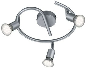 Φωτιστικό Οροφής - Σποτ Paris R80913987 3xGU10 35W Φ26cm 13cm Titanium RL Lighting Metal