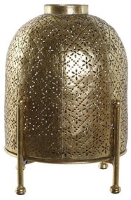 Κηροπήγιο Home ESPRIT Χρυσό Μέταλλο Κρυστάλλινο 19 x 19 x 24,5 cm