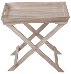 BUTLER SIDE TABLE ΦΥΣΙΚΟ 48,5x32xH48,5cm - 04-0790