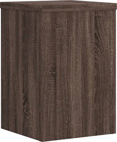 vidaXL Βάσεις Φυτών 2 Τεμ. Καφέ Δρυς 25x25x35 εκ. Επεξεργασμένο Ξύλο