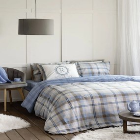 Πάπλωμα Henry Beige-Blue Nima Single 170x240cm 100% Cotton