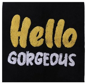 ΤΑΠΕΤΟ ΜΠΑΝΙΟΥ 80X80 Hello Gorgeous Black 5205495520988