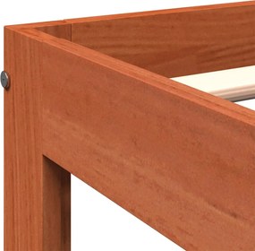 vidaXL Σκελετός Κρεβ. Χωρίς Στρώμα Καφέ Κεριού 100x200 εκ Μασίφ Πεύκο