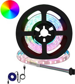 vidaXL Λωρίδα LED 12 pcs Μαύρο και Διαφανές 750 χιλ
