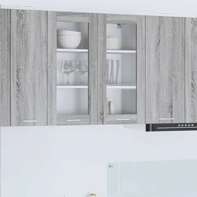 vidaXL Κρεμαστό ντουλάπι Γκρίζο Σονομα 80 x 31 x 80 εκ.