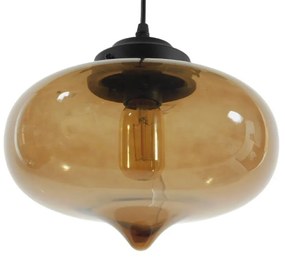 Φωτιστικό Οροφής Pomegranate 01029 Brown GloboStar Glass