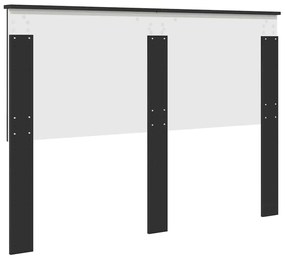 vidaXL Κεφαλάρι Μαύρη Οξυά 140 cm Επεξεργασμένο ξύλο