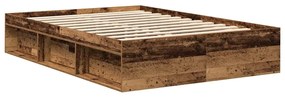 vidaXL Πλαίσιο Κρεβατιού Καπνιστή Δρυς 120x200 εκ.