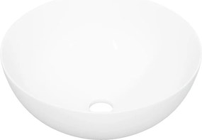 vidaXL Νιπτήρας Στρογγυλός Λευκός 36 x 15 εκ. Κεραμικός