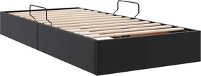 vidaXL Κρεβάτι Οθωμανικού Τύπου Μαύρο 100 x 200 cm Τεχνητό Δέρμα