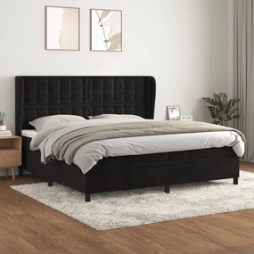 ΚΡΕΒΑΤΙ BOXSPRING ΜΕ ΣΤΡΩΜΑ ΜΑΥΡΟ 200X200 ΕΚ. ΒΕΛΟΥΔΙΝΟ 3129473