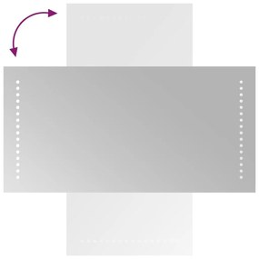 vidaXL Καθρέφτης Μπάνιου με LED 30x60 εκ.