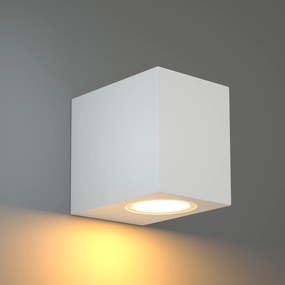 Φωτιστικό τοίχου Norman 1xGU10 Outdoor Up or Down Wall Lamp White D:8cmx7cm (80200424)