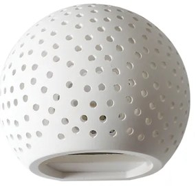 Απλίκα Φωτιστικό Τοίχου Γύψος G85321W Aca-G85321W-Λευκό G85321W