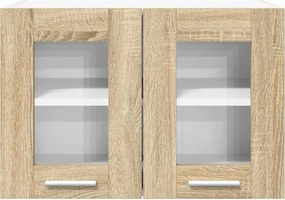 vidaXL Κρεμαστό ντουλάπι 2 pcs Δρύς Sonoma Επεξεργασμένο Ξύλο