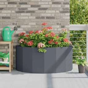 vidaXL Γλάστρα Ανθρακί 120 x 60 x 50 εκ. Ατσάλι