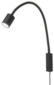 Σποτ Φωτιστικό Τοίχου Justi GU10 IP20 52x6 Fischer Honsel-30498-Μαύρο 30498