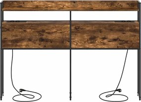 vidaXL Κεφαλάρι Αποθήκης με αποθήκευση Καπνιστή δρυς