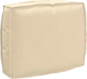 vidaXL Μαξιλάρι Μπεζ 50 x 40 x 12 cm Ύφασμα Όξφορντ