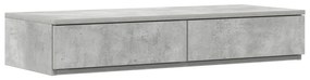 vidaXL Συρτάρια Κρεβατιού Γκρι Τσιμεντένιο 75x36,5x16,5 εκ. Κατασκευασμένο από Ξύλο