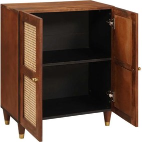 vidaXL Πλαϊνό γραφείο Καφέ 60 x 33 x 75 cm Στερεό ξύλο μάνγκο