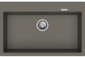 Macart Optimus N-100 Ένθετος η Υποένθετος Γρανιτένιος Νεροχύτης Pearl