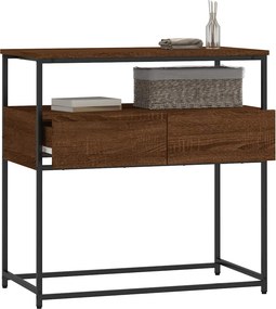vidaXL Τραπέζι Κονσόλα Καφέ Δρυς 75 x 40 x 75 εκ. Επεξεργασμένο Ξύλο
