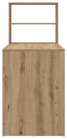 vidaXL Γραφείο artisan δρυς 113 x 54 x 120 εκ. Επεξεργασμένο ξύλο