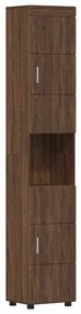 vidaXL Ντουλάπι Μπάνιου με πόρτα TULUM Καφέ δρυς 37 x 31.5 x 203 εκ