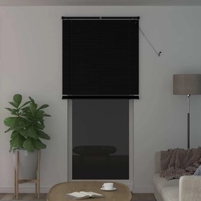 vidaXL Βενετσιάνικη Σκίαση Μαύρο 213 x 100 εκ 25 mm PVC
