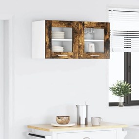 vidaXL Κρεμαστό ντουλάπι Καπνιστό Δρύς 40 x 31 x 40 εκ.
