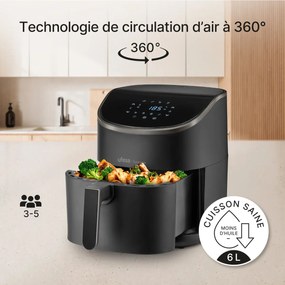 Φριτέζα με Αέρα UFESA SPARROW Μαύρο 1700 W 6 L