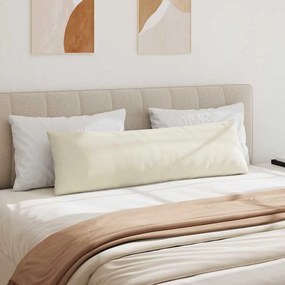 vidaXL Μαξιλάρι Καναπέ 2 τμχ. Βελούδο Κρεμ 145 x 40 εκ.
