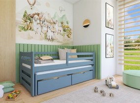 KUBUŚ 80x180 grey bunk bed Lano Furniture