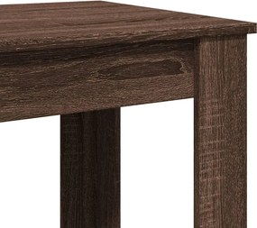 vidaXL Τραπέζι Μπαρ Καφέ Δρυς 51x50x103,5 εκ. Επεξ. Ξύλο
