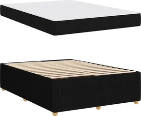 vidaXL Σκελετός Κρεβατιού Μαύρο 140 x 200 cm ύφασμα