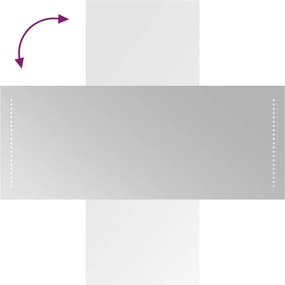 vidaXL Καθρέφτης Μπάνιου με LED 40x100 εκ.
