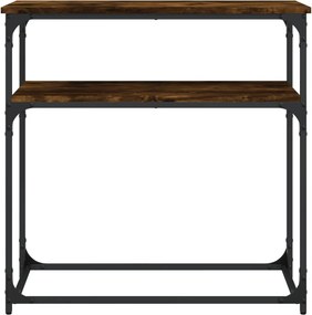 vidaXL Τραπέζι Κονσόλα Καπνιστή Δρυς 75x35,5x75 εκ. Επεξεργ. Ξύλο