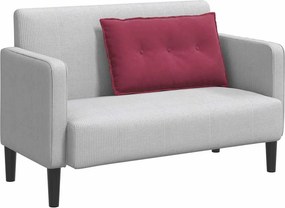vidaXL Μαξιλάρι Πλάτης Κόκκινο 80 x 50 cm Υφασμάτινο Κορντουρά
