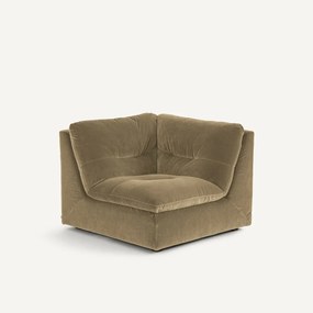 Γωνιακή πολυθρόνα σύνθεσης, βελούδο, Giuliano