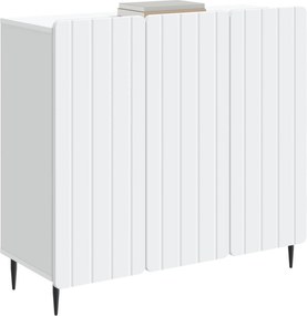 vidaXL Πλαϊνό γραφείο Λευκό 89 x 34,5 x 82 εκ. Επεξεργασμένο Ξύλο