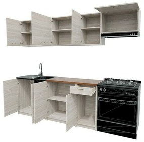 Σετ κουζίνας Trenton 105, 240x60cm, 118 kg, Πάγκος, Πλαστικοποιημένη μοριοσανίδα | Epipla1.gr