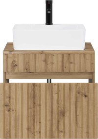 vidaXL Σετ Επίπλων Μπάνιου Artisan Δρυς Επεξεργασμένο Ξύλο