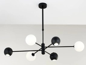 Κρεμαστό Πολύφωτο Moka 3xG9 Μαύρο με Λευκό